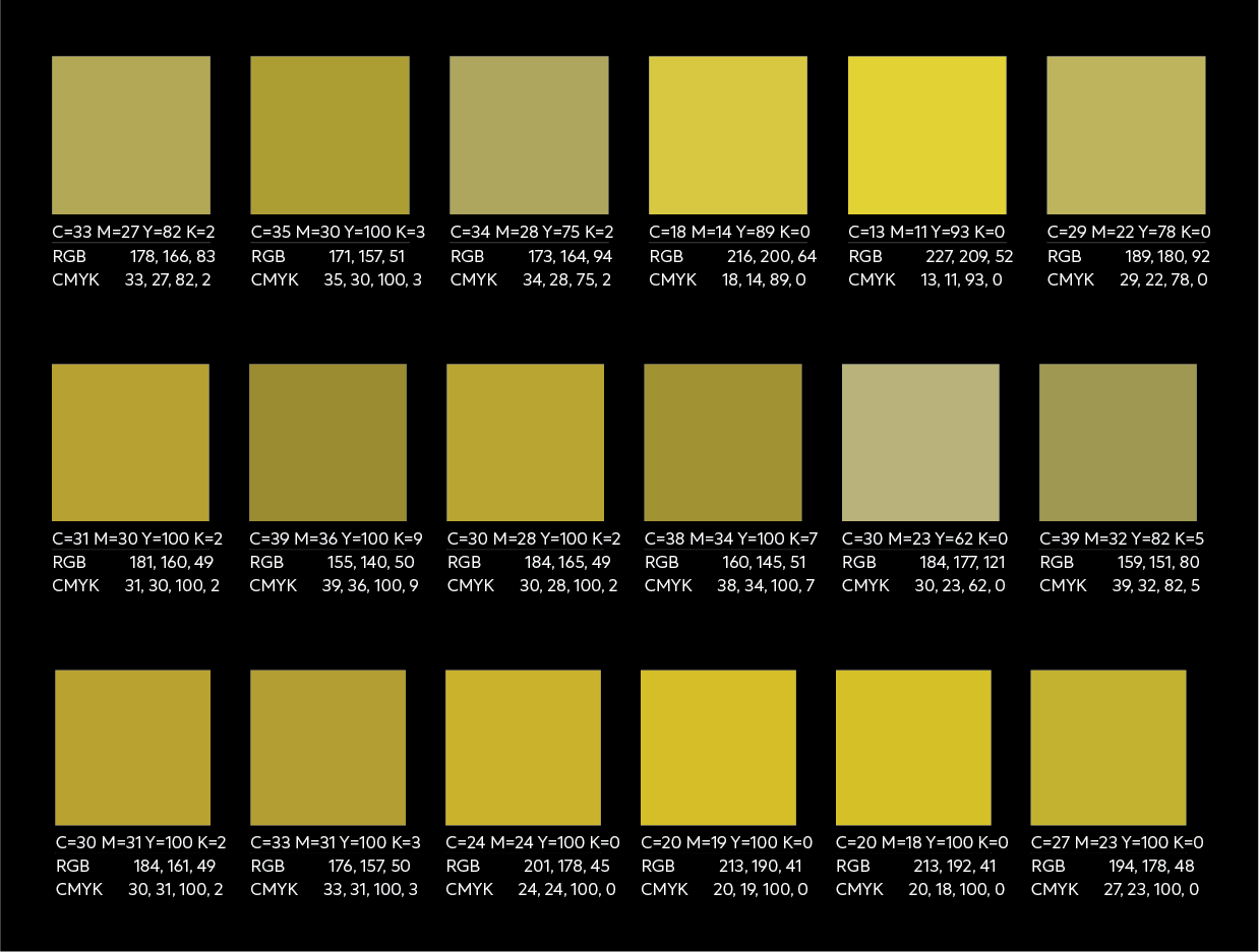 yellow Palette